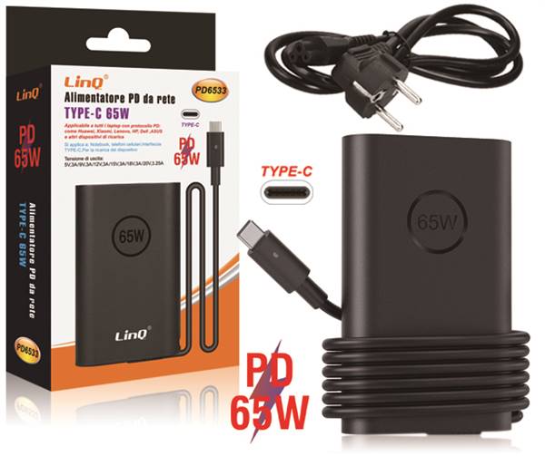 Chargeur PD USB-C 65W (PD6533)