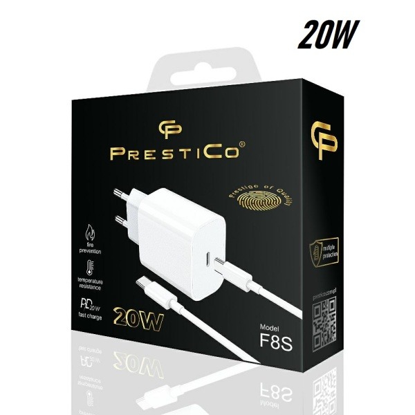 Chargeur Type c/Type c 20W (F8S-CC)