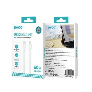 Cable Type-c/Type-c/60w Nylon(BO-X284)