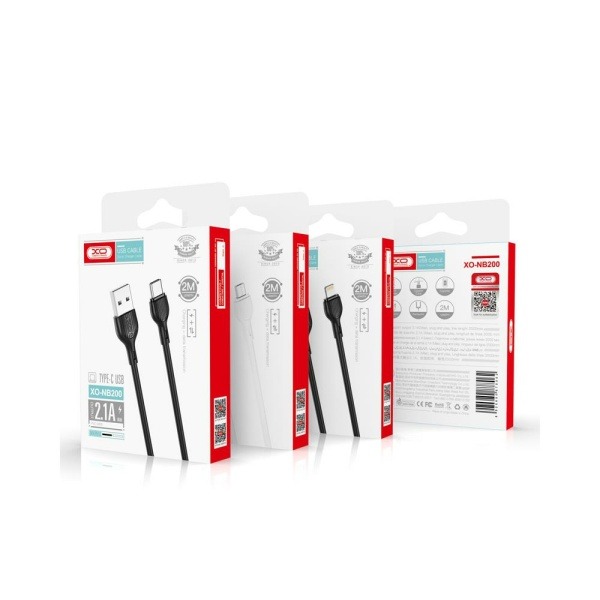 Cable Lightning 2.1A Blanc(XO-NB200-LB) – Image 2