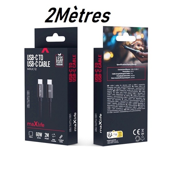 Cable Type c/Type c-2Mètres(OEM0101469)