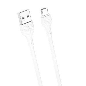 Cable USB-C/USB /1m-2.1A Blanc(XO-NB212-CB)