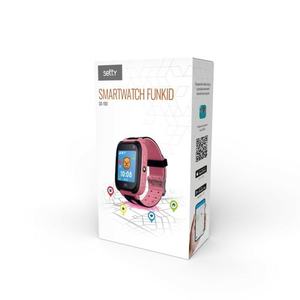 Montre connectée pour enfants Localisateur LBS- ROSE(SD-100R) – Image 2