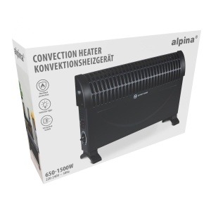 Chauffage électrique Noir1500w (52015)