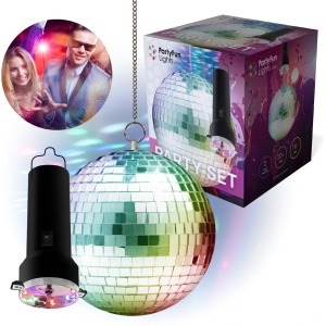 Boule Disco Miroir Rotative Led (86277)