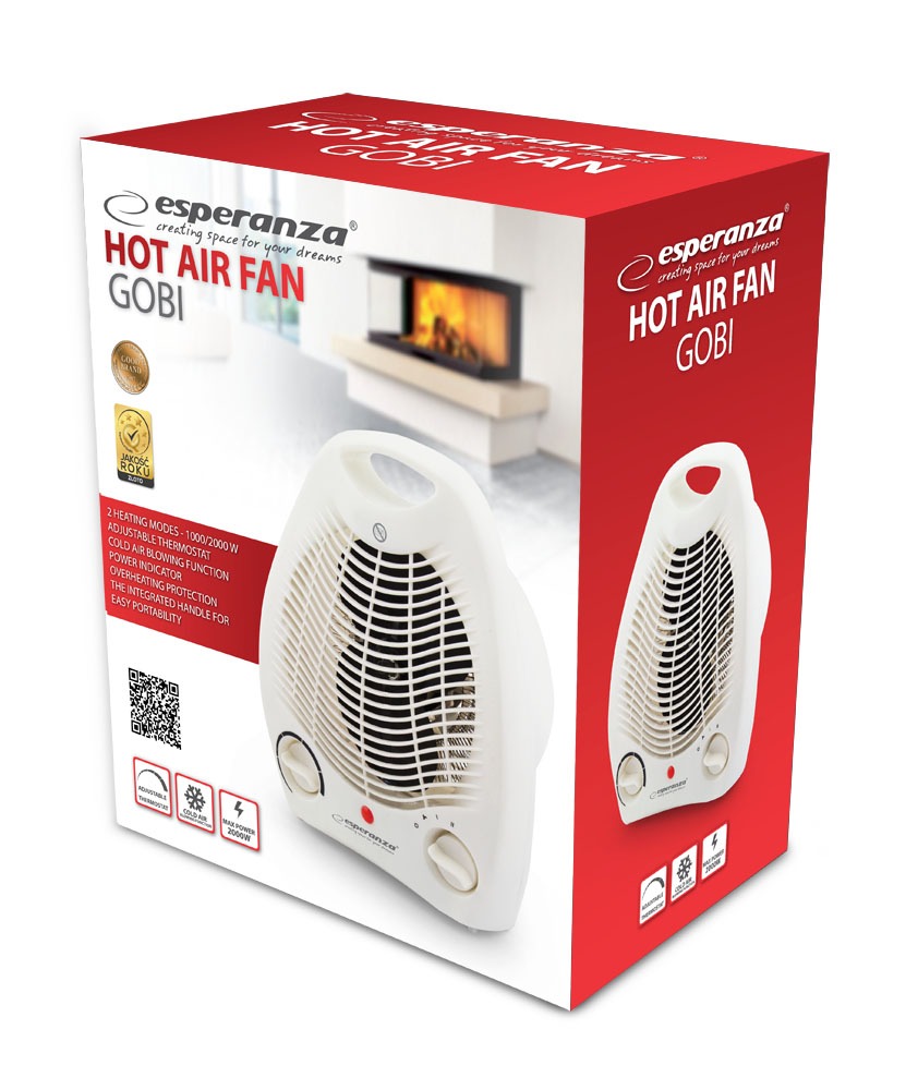 Chauffage Soufflant 1000W à 2000W (EHH011) – Image 2